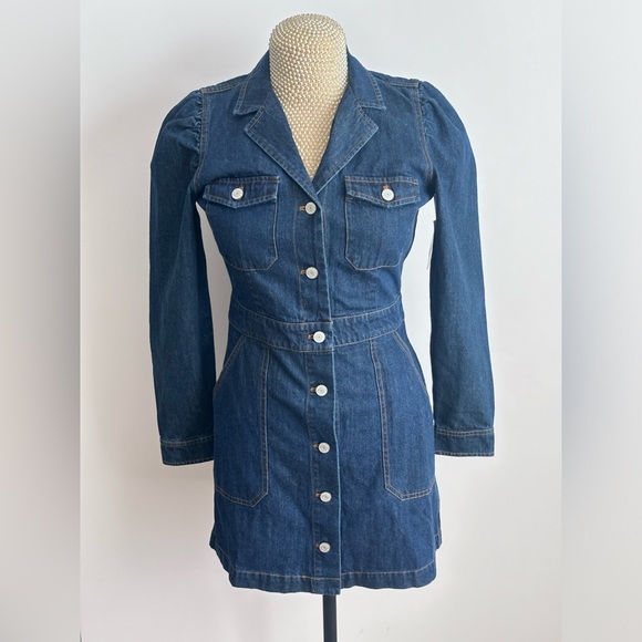 NWOT Rails Lisette Dress In Raw Denim Size S $260 - Picture 10 of 10